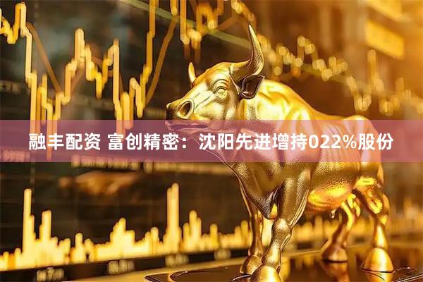 融丰配资 富创精密：沈阳先进增持022%股份