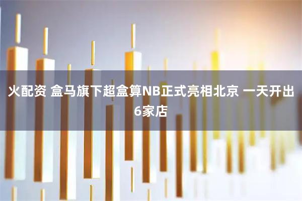 火配资 盒马旗下超盒算NB正式亮相北京 一天开出6家店